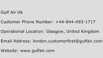 Gulf Air Uk Phone Number Customer Service