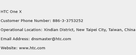 HTC One X Phone Number Customer Service