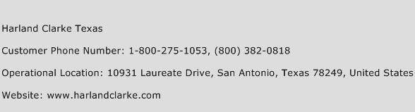 Harland Clarke Texas Phone Number Customer Service