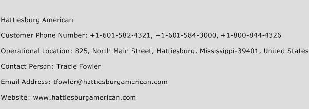 Hattiesburg American Phone Number Customer Service