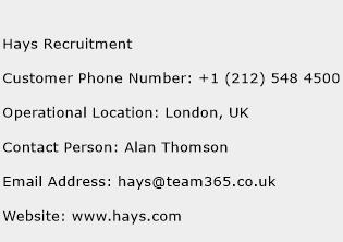 Hays Recruitment Phone Number Customer Service