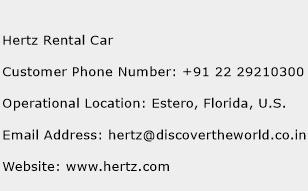 Hertz Rental Car Phone Number Customer Service