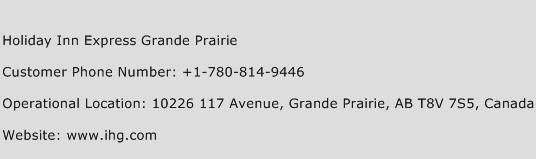 Holiday Inn Express Grande Prairie Phone Number Customer Service