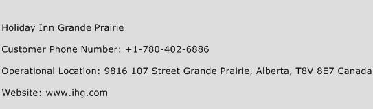 Holiday Inn Grande Prairie Phone Number Customer Service