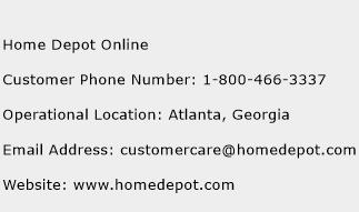 Home Depot Online Customer Service Phone Number | Contact Number | Toll