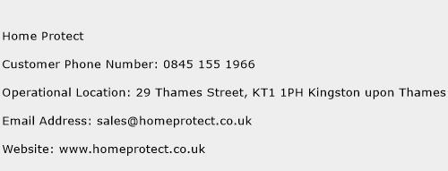 Home Protect Phone Number Customer Service