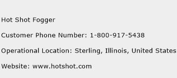 Hot Shot Fogger Phone Number Customer Service