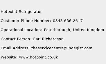 Hotpoint Refrigerator Phone Number Customer Service