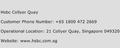 Hsbc Collyer Quay Phone Number Customer Service