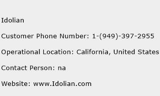 Idolian Phone Number Customer Service