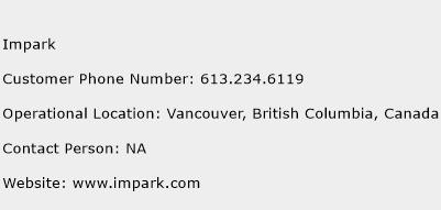 Impark Phone Number Customer Service