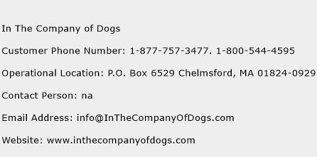 In The Company of Dogs Phone Number Customer Service