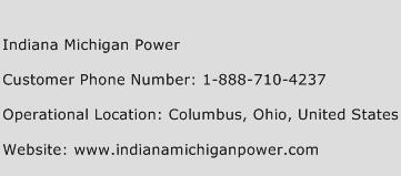 Indiana Michigan Power Phone Number Customer Service