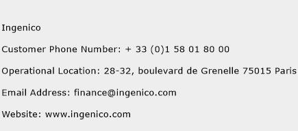Ingenico Phone Number Customer Service