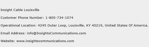 Insight Cable Louisville Phone Number Customer Service