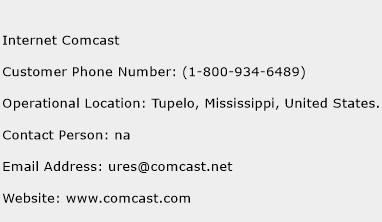 Internet Comcast Phone Number Customer Service