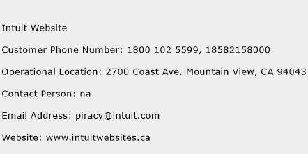Intuit Website Phone Number Customer Service