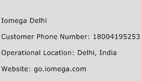 Iomega Delhi Phone Number Customer Service