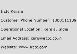 Irctc Kerala Phone Number Customer Service