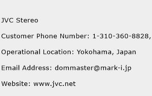 JVC Stereo Phone Number Customer Service