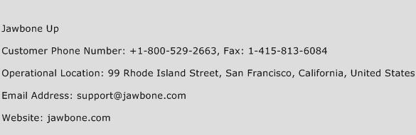 Jawbone Up Phone Number Customer Service