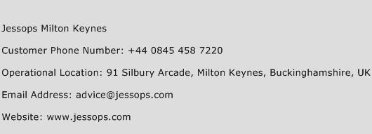 Jessops Milton Keynes Phone Number Customer Service