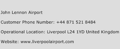 John Lennon Airport Phone Number Customer Service