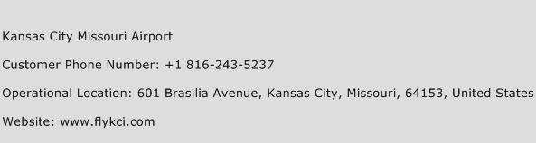 Kansas City Missouri Airport Phone Number Customer Service