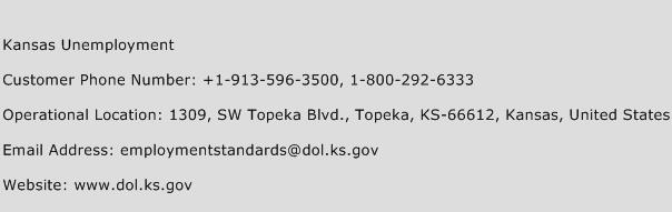 Kansas Unemployment Phone Number Customer Service