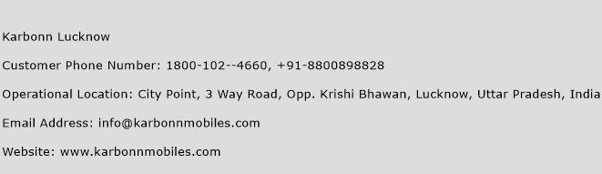 Karbonn Lucknow Phone Number Customer Service