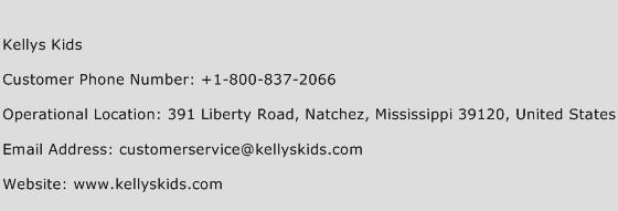 Kellys Kids Phone Number Customer Service