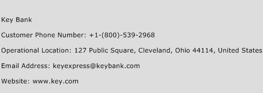 Key Bank Phone Number Customer Service