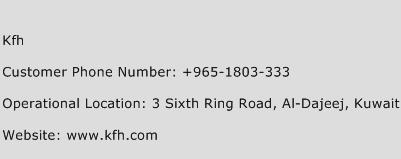Kfh Phone Number Customer Service