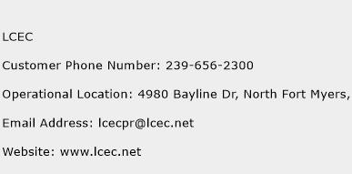 LCEC Phone Number Customer Service