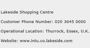 Lakeside Shopping Centre Phone Number Customer Service