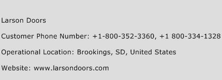 Larson Doors Phone Number Customer Service