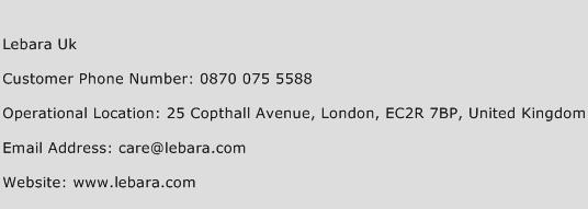Lebara UK Phone Number Customer Service