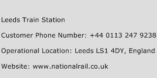 Leeds Train Station Phone Number Customer Service