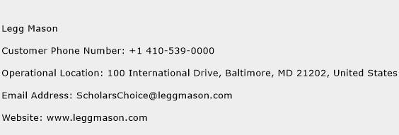 Legg Mason Phone Number Customer Service