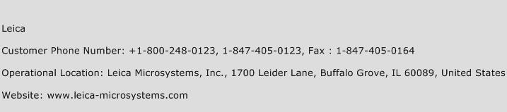 Leica Phone Number Customer Service
