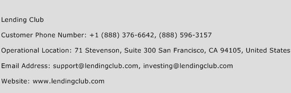 Lending Club Phone Number Customer Service