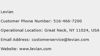 Levian Phone Number Customer Service