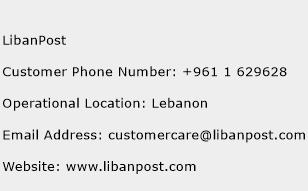 LibanPost Phone Number Customer Service