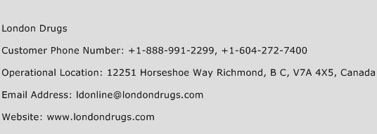 London Drugs Phone Number Customer Service
