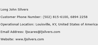 Long John Silvers Phone Number Customer Service