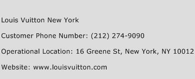 Louis Vuitton New York Phone Number Customer Service