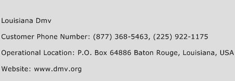 Louisiana Dmv Phone Number Customer Service