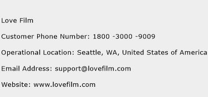 Love Film Phone Number Customer Service
