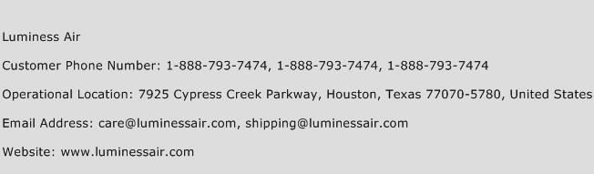 Luminess Air Phone Number Customer Service