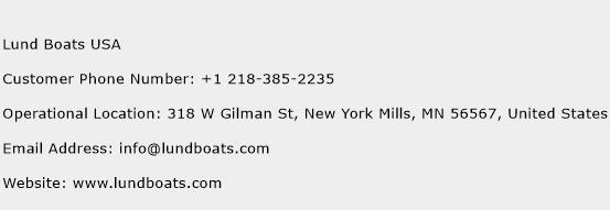 Lund Boats USA Phone Number Customer Service
